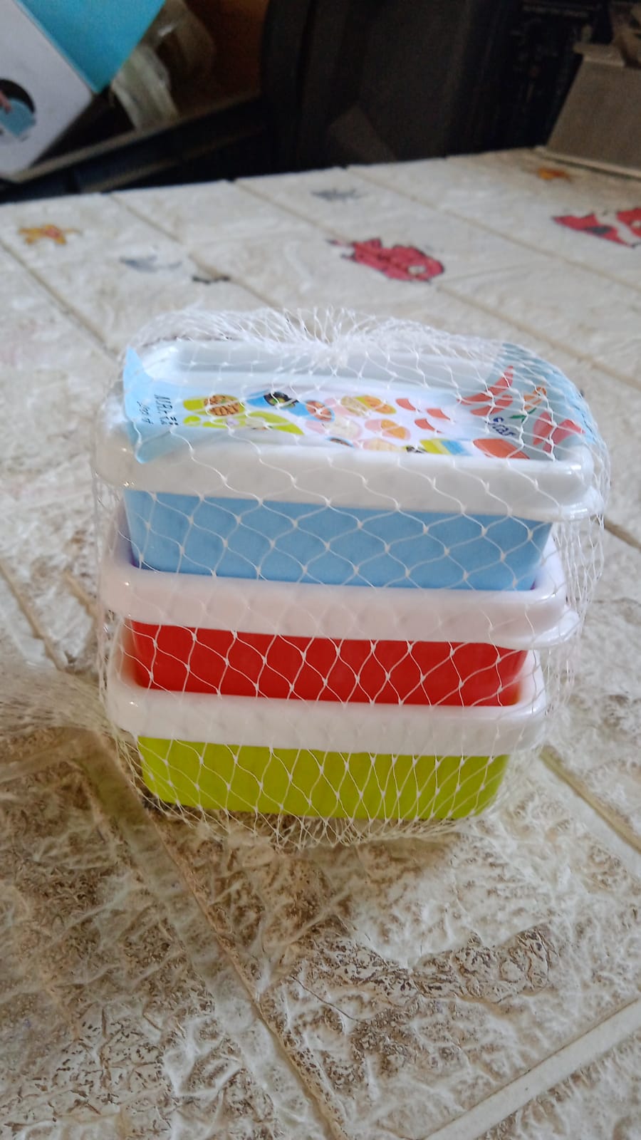 3-Piece Multicolor Airtight Container Set – Rectangular Food & Fridge Storage 3-Piece Multicolor Airtight Container Set – Rectangular Food & Fridge Storage